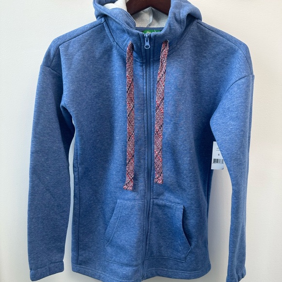 NWT Dip Blue Hooded Zip Up Sweatshirt Small - Picture 8 of 8